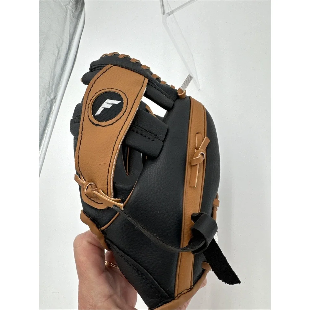 Baseball Glove Right Hand Throw Youth ‎ Franklin 9.5 Inch Black and Brown